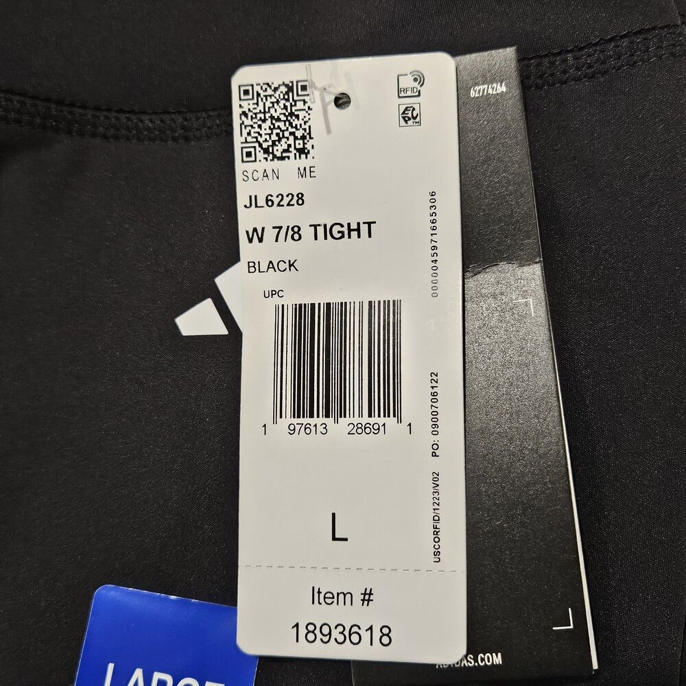 Adidas Women's 7/8 Tight, Black, Large - Picture 8 of 11